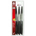 COLTELLI SET6 TAVOLA NERO CM.11 (12pz)